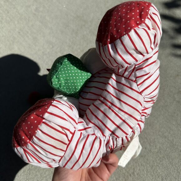 Fisher Price Puffalump Christmas Puppy Dog Present Stuffed Animal Nylon Vtg '91 - Picture 6 of 15